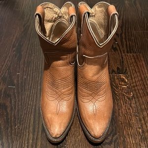 Frye mini cowboy boots
